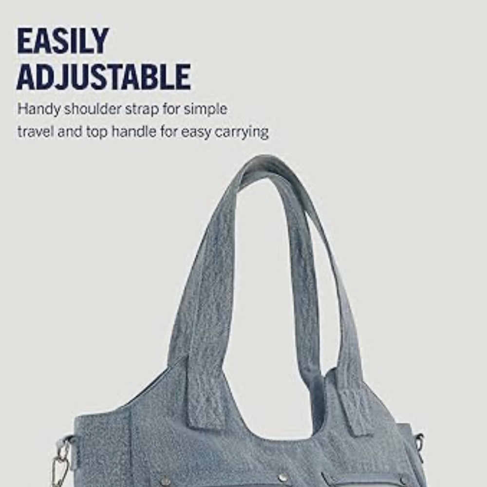 True Religion Denim Horseshoe Stitch Tote - Picture 4 of 7